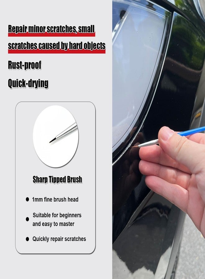 COSLAKE Car Touch Up Paint(Solid Black(PBSB)) for Tesla Model Y/3/S/X, 2 in 1 DIY Car Paint Scratch Repair Kit with Pen Tip & Brush, Scratch Remover Pen with Color-Matched for Tesla - Image 3